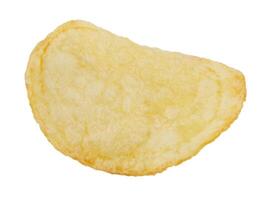 Potato chips isolated on white background. photo