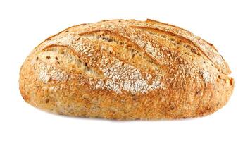 pan de un pan aislado en blanco antecedentes. Arte un pan. foto