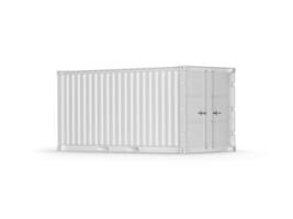 Container on white background photo