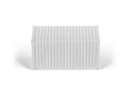 Container on white background photo