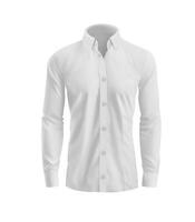 Dress Shirt Front View on white background photo