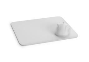 Mouse Pad on white background photo