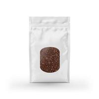 coffee bag packaging on white background photo