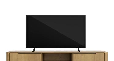 Tv in living room on white background photo
