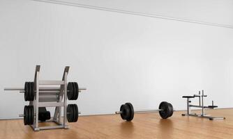 Wall Mockup Gym photo