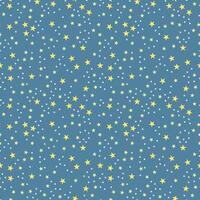 Star and night sky pattern . Pastel midnight sky seamless pattern. Twinkling stars. vector