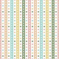 Pastel and cute seamless pattern . Beautiful geometric background design for decoration, wallpaper, wrapping paper, fabric, backdrop, card, crafting tape. Line, dot, polka. vector
