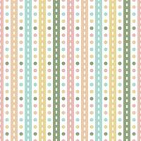 Pastel and cute seamless pattern . Beautiful geometric background design for decoration, wallpaper, wrapping paper, fabric, backdrop, card, crafting tape. Line, dot, polka. vector