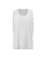Running Sleeveless T-Shirt on white background photo