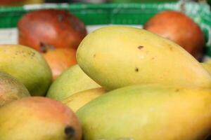 Various fruits are selling openly on a open street shop at Kolkata, India. photo