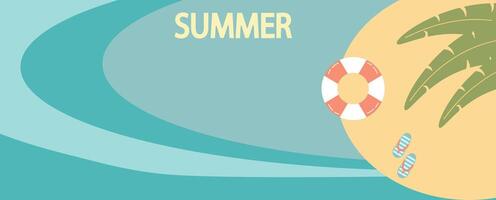 Abstract summer background. Patterns in flat style for posters, covers, flyers, banners. vector