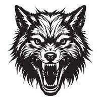 Fierce Fury Angry Jackal Emblem Illustration vector