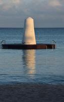 Wooden Platform Around a Float in Aruba photo