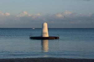 Stunning Dawn Views of a Swim Up Float in the Tropics photo