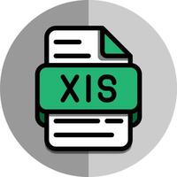 Xls files flat icon. symbol document spreadsheet icons. Can be used for mobile apps, websites and interfaces vector