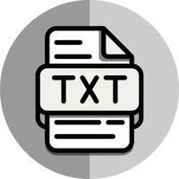 TXT archivo plano icono. símbolo documento archivos iconos lata ser usado para móvil aplicaciones, sitios web y interfaces vector