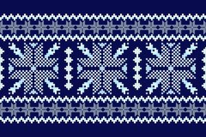 Geometric ethnic oriental seamless pattern. Axtec style embroidery floral pixel art background design for fabric, clothing, textile, scarf, wallpaper, table runner, wrapping, print, sarong vector