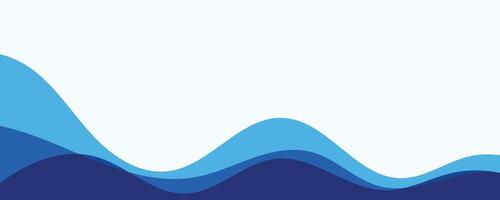 Sea waves layer background illustration. Sea beach illustration. vector