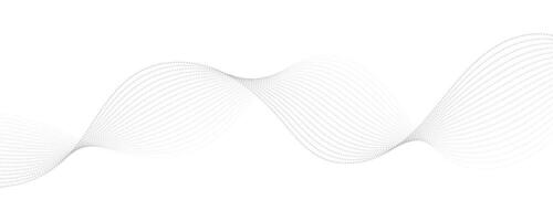 Abstract modern background with grey wavy lines and particles. EPS10 vector