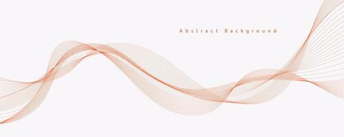 abstract red background with dynamic red waves, lines and particles. vector