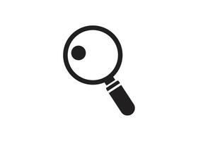 Magnifying glass icon design template isolated illustration vector