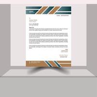 Modern And Minimalist Letterhead Design vector