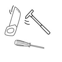 working Tools. Different instruments for repair or building. vector