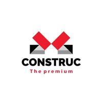 ilustración de minimalista edificio construcción logo icono, sencillo geométrico logo vector