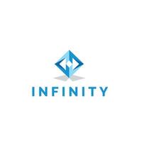 illustration of the infinity logo icon as a symbol of Eternal elegance minimalist and modern, a timeless infinity symbol vector