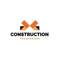 illustration of minimalist building construction logo icon, simple geometric logo vector