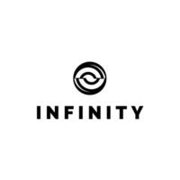 the infinity logo icon as a symbol of Eternal elegance minimalist and modern, a timeless infinity symbol vector