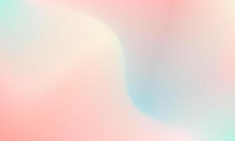 Soft color abstract curved gradient pastel background. illustration of pink and light blue wallpaper element design vector