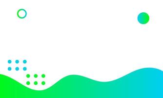 a green and blue wave with dots on it. Memphis concept design style vector