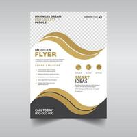 Modern corporate flyer design template vector