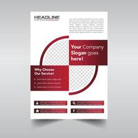 Corporate flyer design template vector