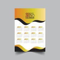 Calendar with abstract shapes design vector