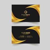 simple business card design template vector