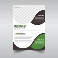 Unique business flyer design template vector