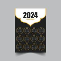Modern calendar design template 2024 vector