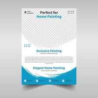 Real estate flyer design template vector