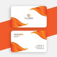 free beautiful modern business card design template vector