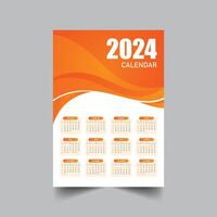 Modern calendar design template new year vector