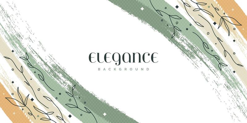 Pastel Brush Paint Texture Background with Floral Pattern