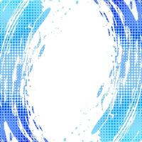 Blue Gradient Brush Texture Background with Halftone Effect. Vibrant Sport Background with Grunge Style vector