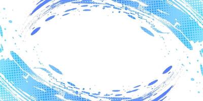 Blue Gradient Brush Texture Background with Halftone Effect. Vibrant Sport Background with Grunge Style vector