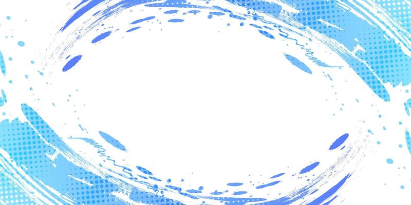 Blue Gradient Brush Texture Background with Halftone Effect. Vibrant Sport Background with Grunge Style