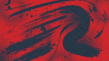 Red and Blue Brush Background with Halftone and Texture Effect. Retro Sports Background with Grunge Concept vector