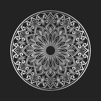 mandala ornament, round decorative design vector