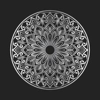 mandala ornament, round decorative design vector