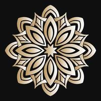Simple round decoration. mandala vector